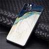 Luxury Gold Foil Art Case For Apple iPhone 11 15 13 14 Pro Max 12 Plus X 15Pro Black Silicone Phone Coque