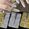Shining Metallic Beads Set For DIY Nail Art 6 Section Steel Beads Long Use Beads Kit For Manicure And Nail Design