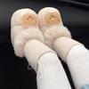Unisex Baby Plush Cotton Shoes, Anti-Drop, Warm, 0-1 Year, 6-12 Months