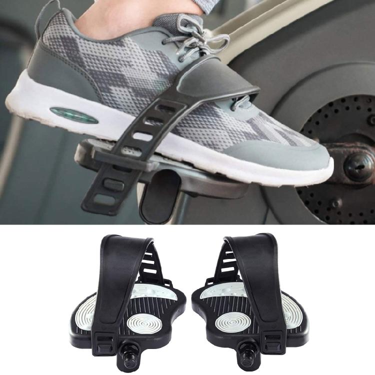 A Pair Bike Pedal Set Anti-slip Pedal Strap Pedal for GYM Bicycles For Exercise