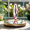 2D Flat, 1pc Round Aluminum Funny Bathroom Sign, "No Standing Pee" Humorous Metal Wall Art, Waterproof & Durable, Easy To Install, Perfect for