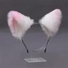 Diadema Lolita con Orecchie di Gatto e Volpe in Peluche - Fascia Cosplay Fatta a Mano