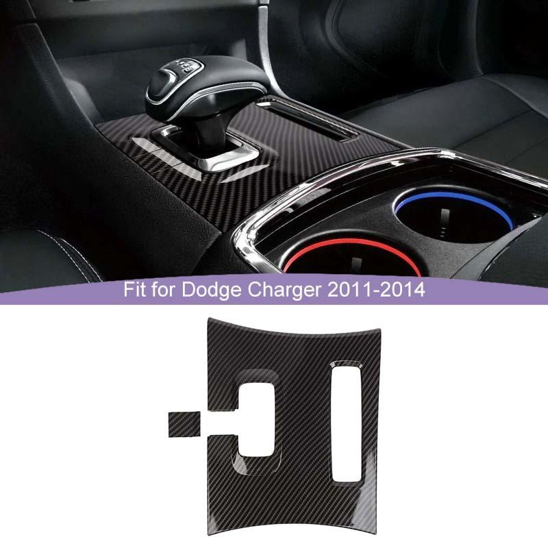  ABS Interior Electronic Gear Shift Panel Decoration Protective Cover Sticker Fit For Dodge Charger 2011-2014 Interior Accessories
