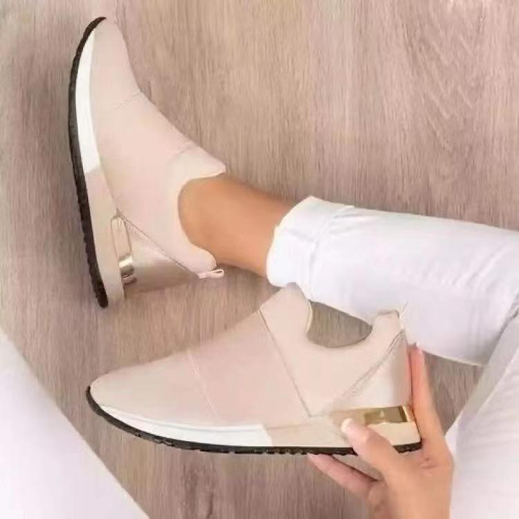 Vulcaniseren Schoenen Sneakers Dames Schoenen Dames Instappers Effen Kleur Sneakers voor Vrouwen Sport Mesh Casual Schoenen voor Vrouwen 35 white