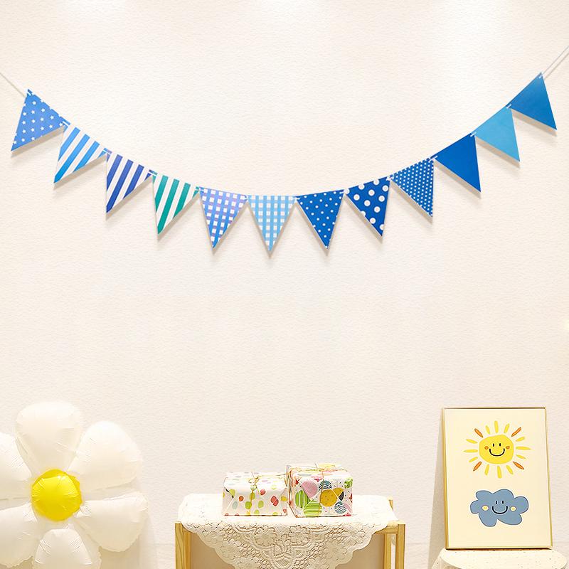 Banner zum ersten Geburtstag des Babys: Kinderwimpelkette für die Kindergarten-Dekoration
