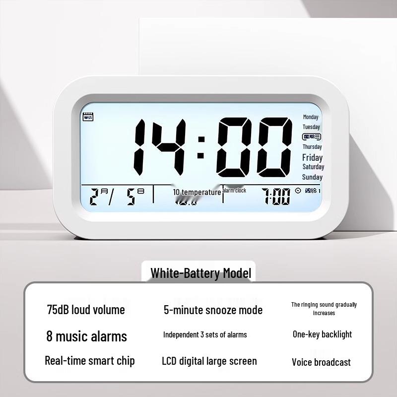 

Student Smart Multifunctional Alarm Clock - Powerful Wake-up for Kids