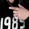 Kuromi Kuromi Necklace Is Sweet and Cool Hip-hop Trendy Sanrio Cartoon Titanium Steel Pendant