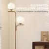 LED Floor Lamp, Modern Lamp with 3 Color Temperatures, Glass Globe Shades and Foot Switch, Gold
