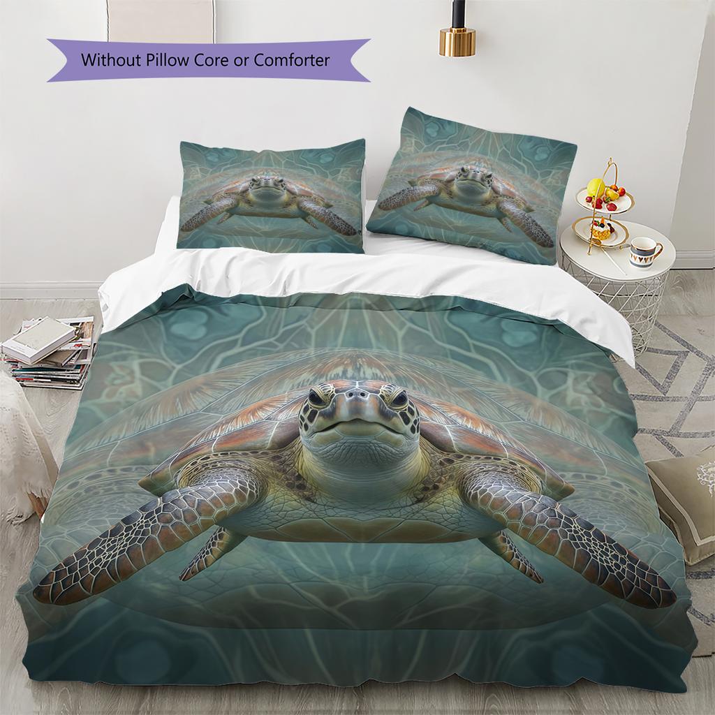 Cartoon Pattern Bedding Quilt Set Quilt Cover Pillowcase Home Decoration Birthday Gift (1 * duvet cover + 2 * pillowcase, without core)