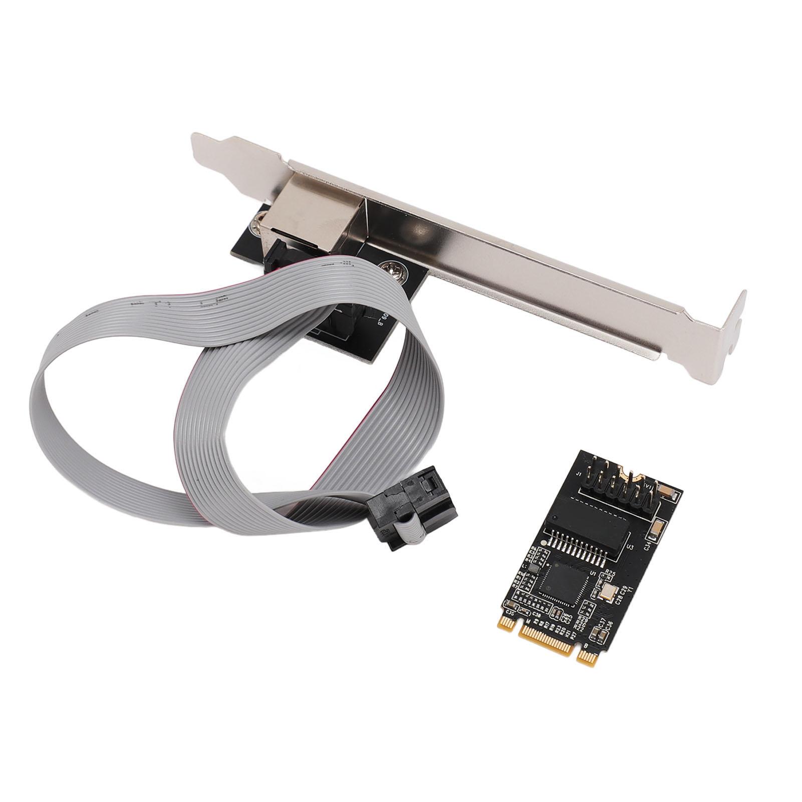 

2.5GB PCIe Network Adapter M.2 1000Mbps Express Gigabit Ethernet Card RJ45 Interface Support for