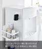 Yamazaki Film Hook Magnet Mouthwash Tumbler Black Tower 5×5×5.5cm