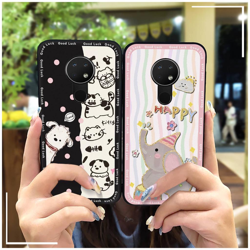 Dirt-resistant Durable Phone Case For Nokia 6.2/7.2 Silicone Anti-knock Graffiti Anti-dust Cartoon Phone Pouch Soft Case