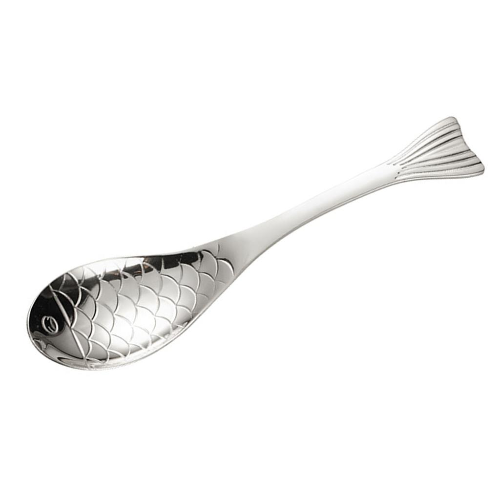Fish Shaped Spoon 304 Stainless Steel for Rice Soup Coffee Adults Home Cookware L