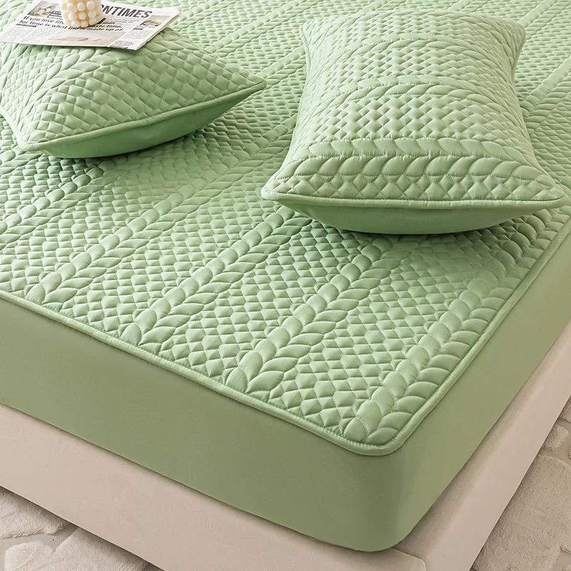 100% Waterproof Mattress Protector Cover, Cotton Fitted Sheet Hypoallergenic, Breathable, Smooth, 3D Air Fabric Bed Pad Cover