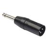 6.35mm Mono Male to XLR 3Pin Male Audio Plug Converter Adapter Connector for Headphone Microphone Power Amplifier Guitar