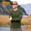 Jeep Men's Outdoor Warm Breathable Long-Sleeve T-Shirt