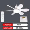 E27 with Remote LED 30W Ceiling Fan Light Dimming Function Suitable for Living Room Study and Home use 85-265V lamp