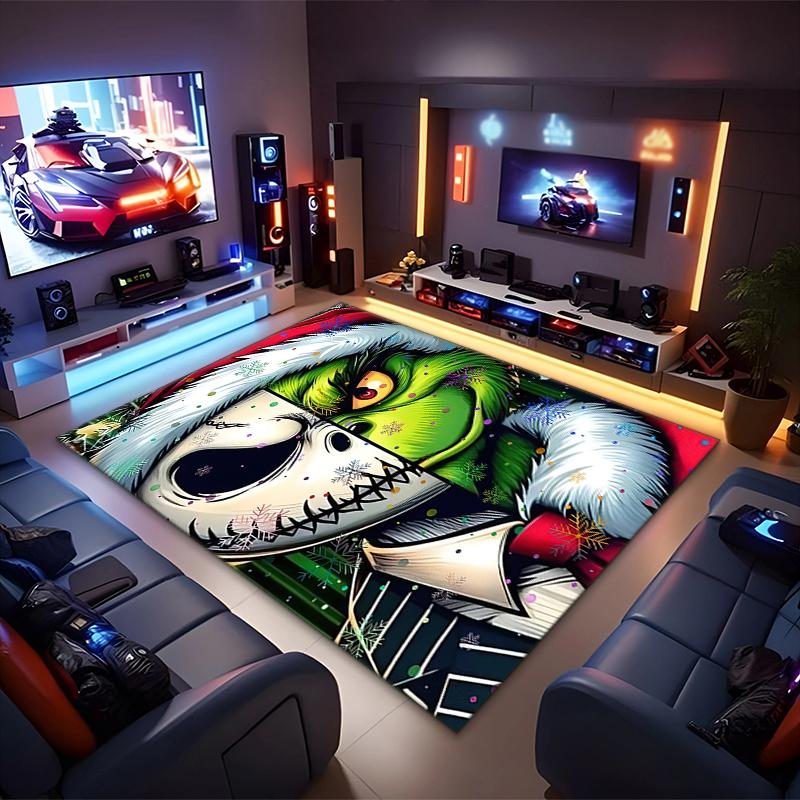 1PC The Nightmare Before Christmas Rug - home decoration Carpet For Living Room Bedroom Flooring Computer Chair Area Rug