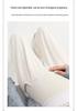 Pantalones de Pierna Ancha de Cintura Alta para Maternidad Tallas Grandes Primavera/Verano 2026 con Soporte Abdominal y Pierna Recta Forrados de Terciopelo