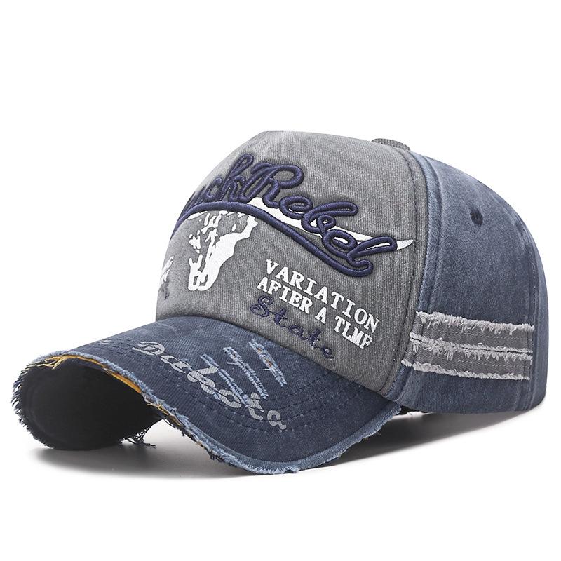 Spring and Autumn Seasons Coated Washed Baseball Cap Five Pieces Adjusting Flash Damaged Old Sun Cap Spot Foreign Trade Cap