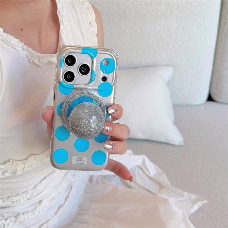 

Glitter Magnetic Polka Dot iPhone Case for iPhone 17/16 Pro Max/15/14 16 Pro