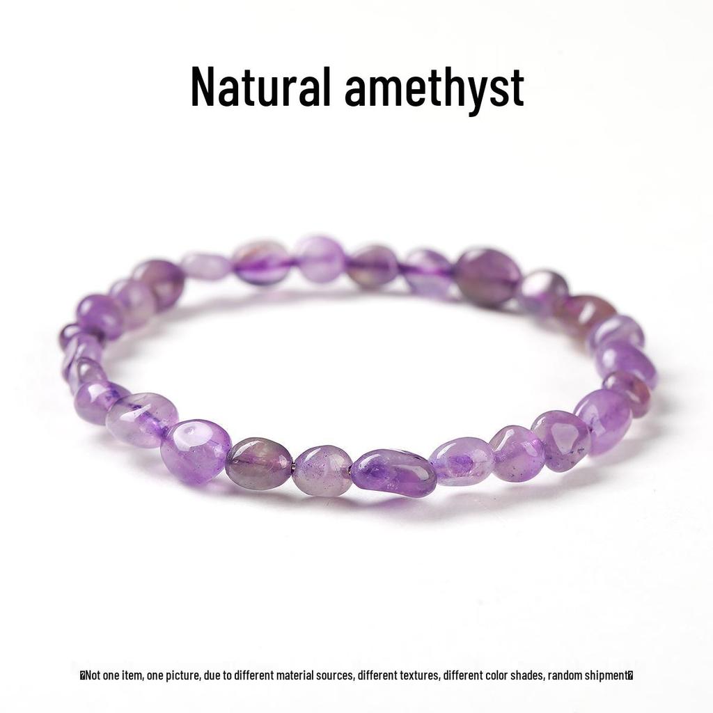 Pulsera Elástica de Chips de Ágata de Siete Colores de Jingdong