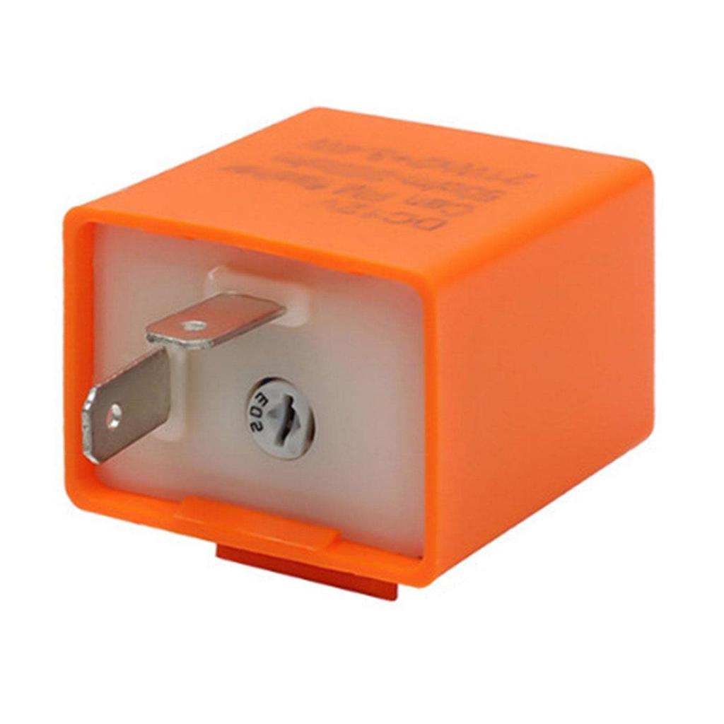 Turn Signal Flasher Relay, 12V Turn Signal Flasher Relay, Clockwise Adjustment LED Flasher Relay, 50-200 per Minute Motorcycle Turn Signal Indica