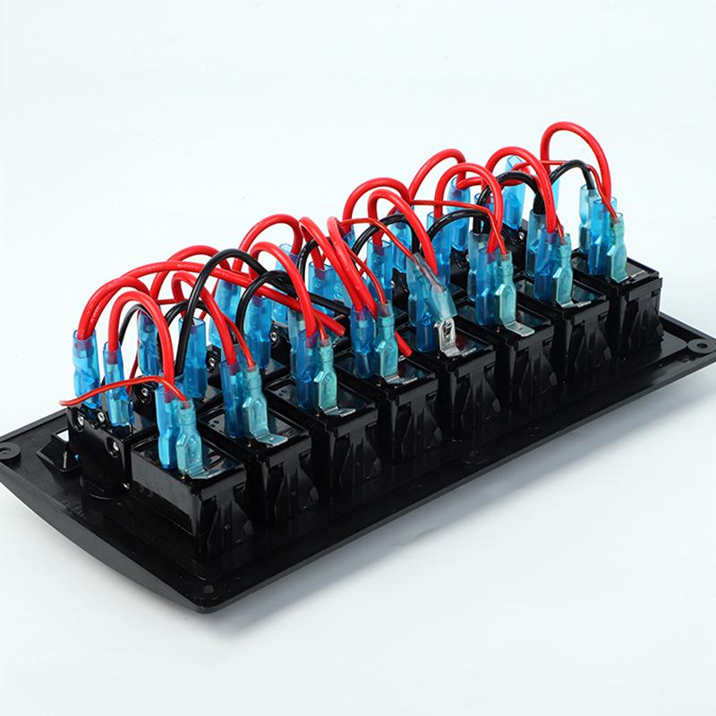 

8-Position Universal Switch Panel with Overload Protection for Cruise Ships (12-24V)