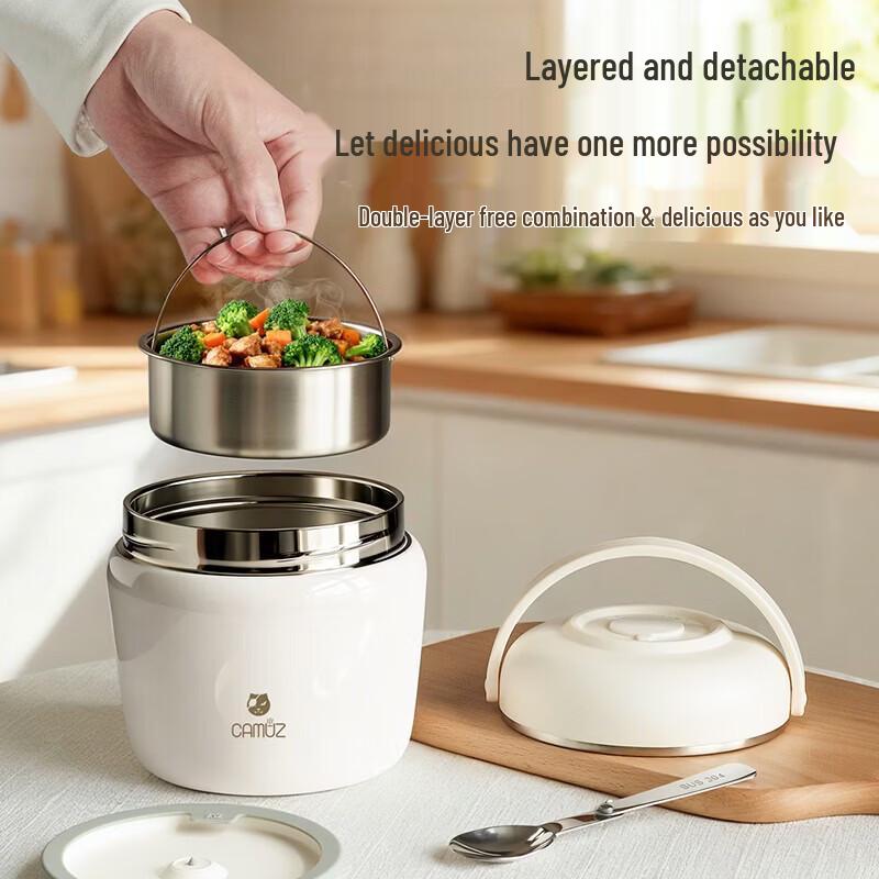 CAMUZ 316 Stainless Steel Portable Vacuum Insulated Food Container