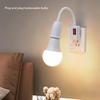 EU US Direkt Plug-in Lampe Basis E27 Rotary Lampe Buchse Birne Halter Flexible Lampe Halter Konverter