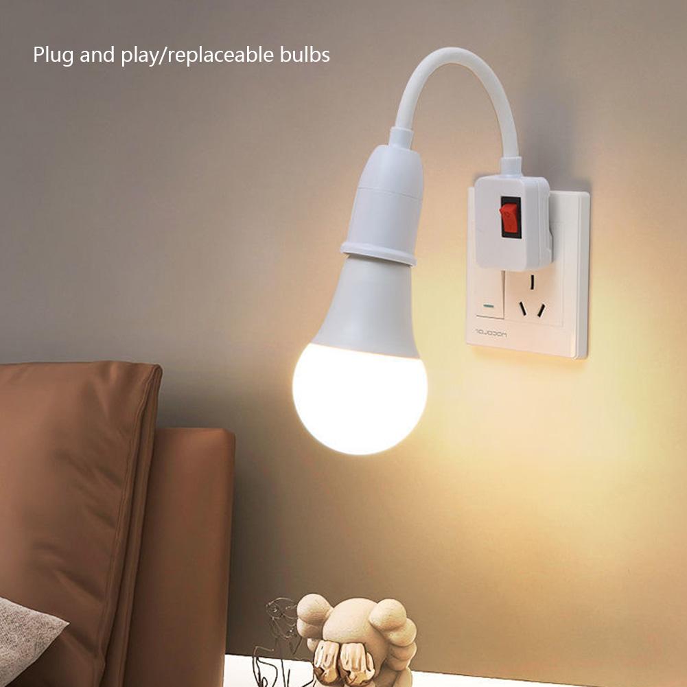 EU US Direkt Plug-in Lampe Basis E27 Rotary Lampe Buchse Birne Halter Flexible Lampe Halter Konverter