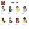 8/9Pcs/Sets Famous Basketball Football Players Building Blocks Sets Soccer Action Figures Bricks Toys Christmas Gifts