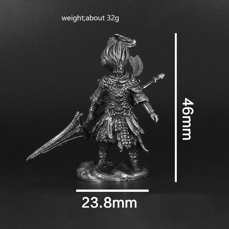 

Винтажная белая латунная фигурка Dark Souls III Nameless King из аниме, металлическая игровая модель персонажа, коллекция игрушек, подарки