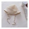 New Summer Kids Sun Hat Sweet Lace Bow Girls Straw Hat with Straps Beach Vacation Children Breathable Fisherman Hat