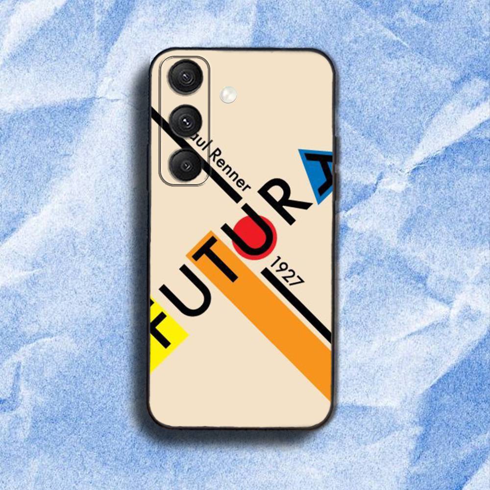 G-Geometric B-Bauhaus art Phone Case For Samsung S 25,24,23,22,30,21,10,9,Ultra,Plus,Lite,FE,4,5G Black Soft Case