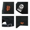 47 Seven Cap for Men and Major League Baseball Mini Low Profile Cleanup Base San Francisco Free Size [Forty Brand] Women, Logo, Cap, Hat, Hitter,