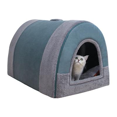 Winter Dog Kennel Warm Dog House Mat Detachable Washable Dogs Bed Nest Deep Sleep Tent for Medium Large Dogs House Dog Supplies