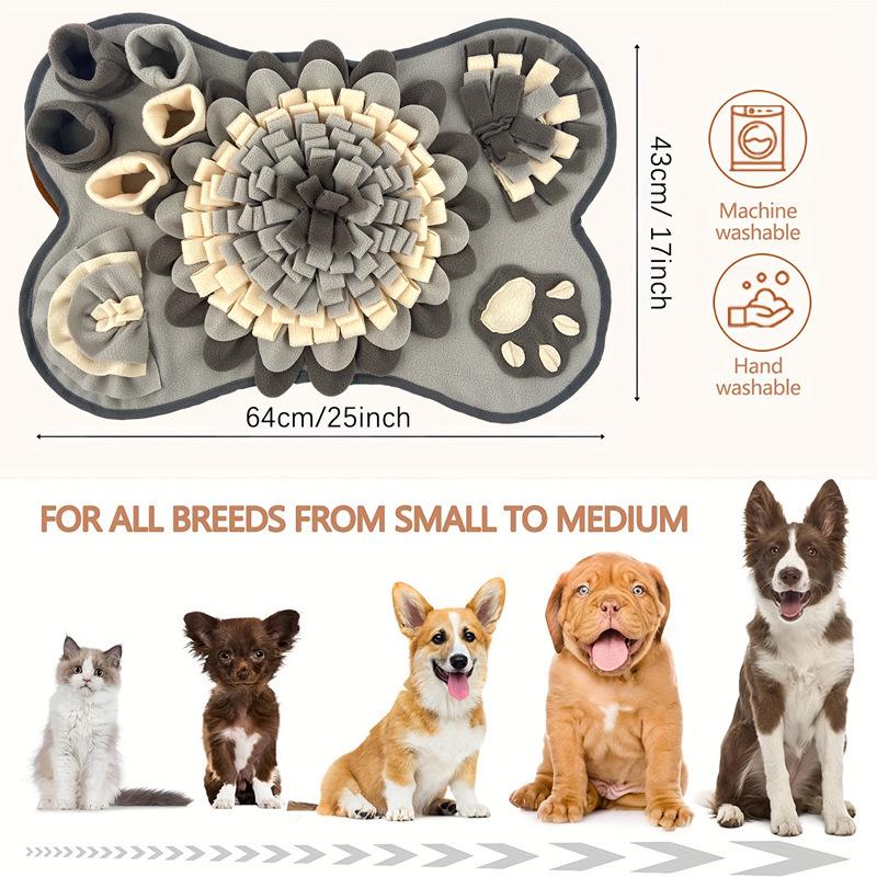Dog Sniffing Mat: Brain Training & Slow Feeder for Pets