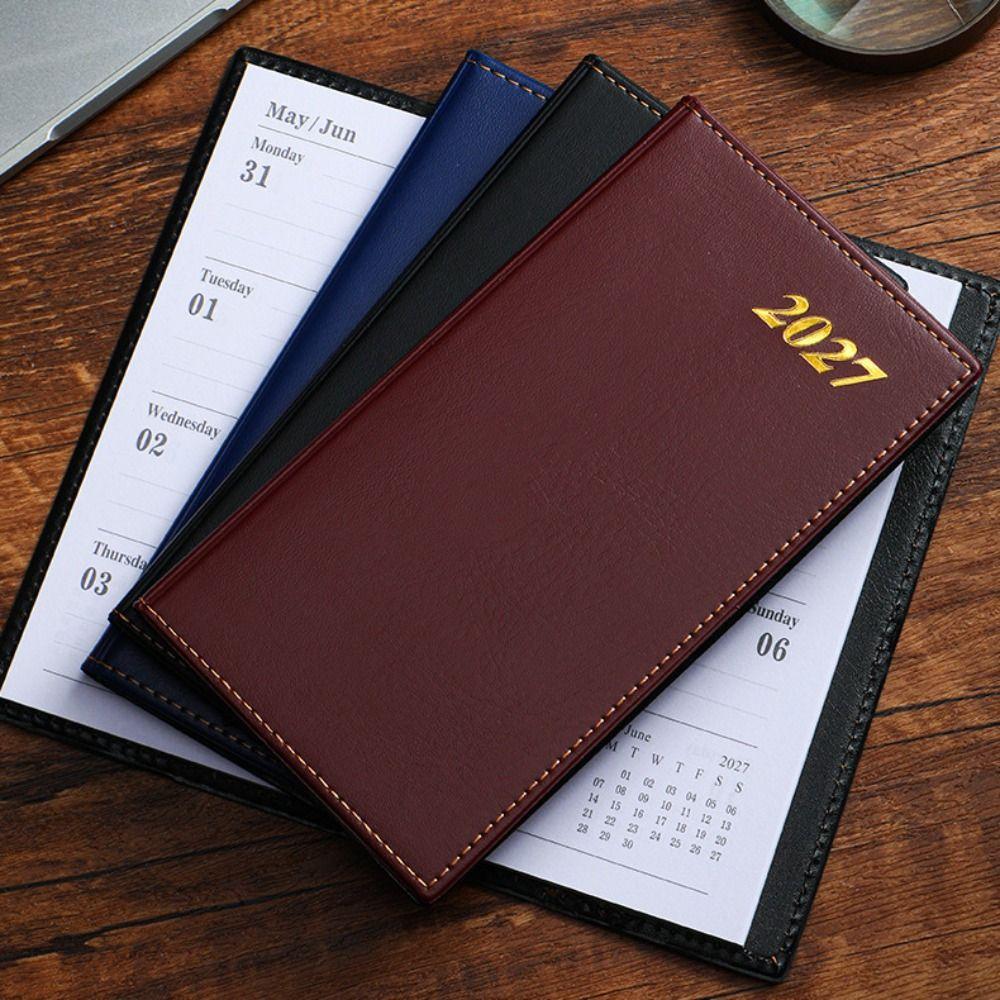 Wear-resistant 2027 Schedule Planner Notepad A6 Office Work Planner Diary Writing Pads  Business