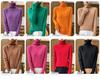 Women's Cashmere Loose High Neck Sweater - Pure Wool Base Layer Pullover for Autumn/Winter