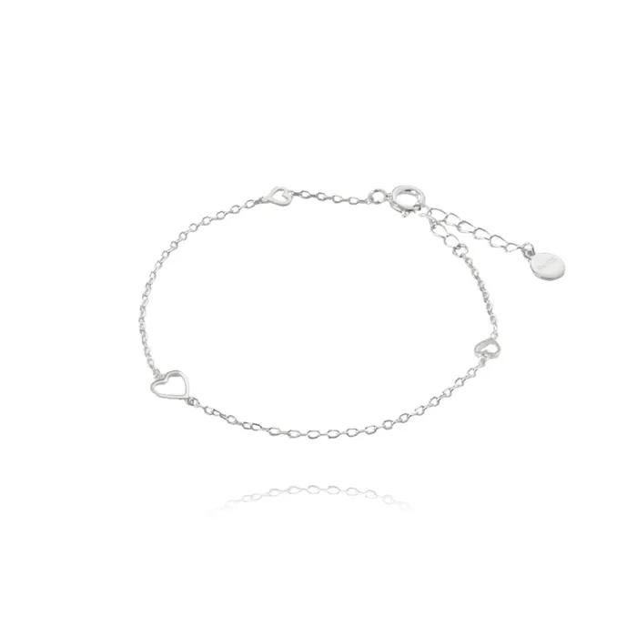 (925 Silver) Sweetheart Silver Bracelet