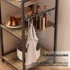 Kitchen Storage Rack Rack Mini Fridge Stand with Shelves 5-Tier Coffee Bar Table Cabinet Microwave Baker Utility Shelf for Dorm Small Bakers