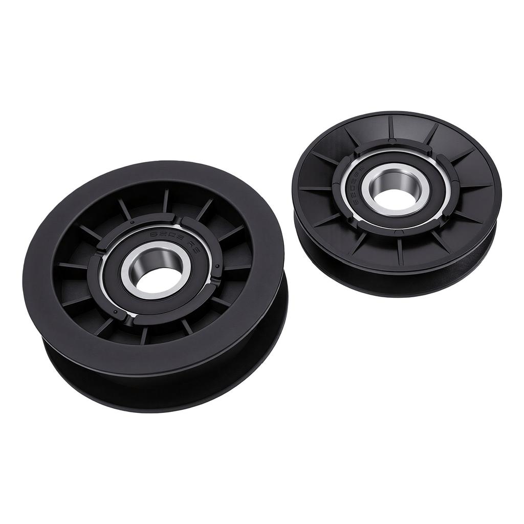 V Idler Pulley Flat Idler Pulley Kit GX20286 GX20287 Replacement for D140 D130 D100 LA100 LA105 LA110 LA115 Mower Decks