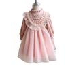Girls' Winter Princess Lace Dress - Chinese Style Birthday Outfit (GC0392)