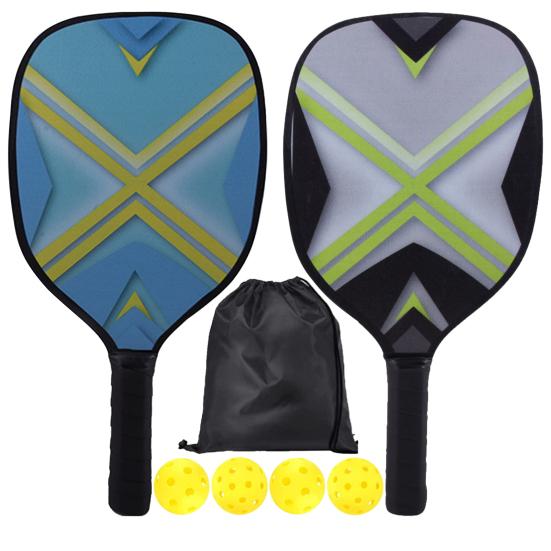 1 Set Pickle Paddles with Storage Bag Precise Control Cushioned Ultra-Comfy Grip Wooden Pickleball Rackets for Adults Beginners