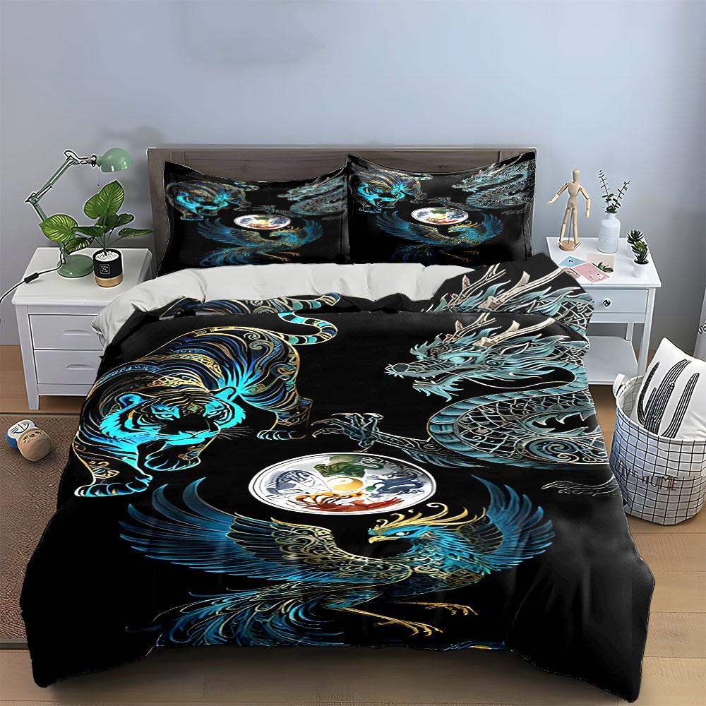 "Whimsical Yin-Yang Symphony" Bedding sets Duvet covers Pillowcases(1* Duvet Cover 2* Pillowcases without duvet insert)