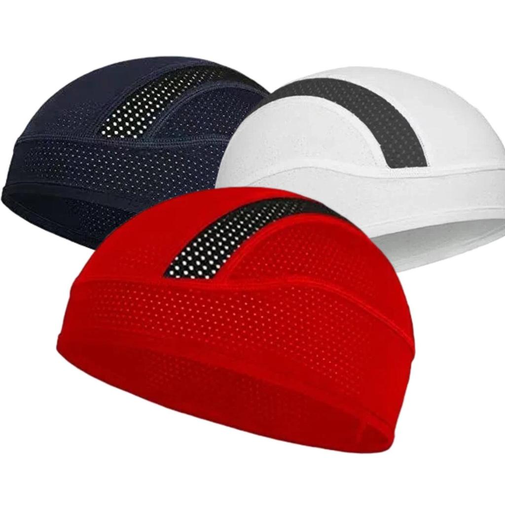 Summer Ice Silk Mesh Sun Protection Quick-Dry Brimless Cycling Cap