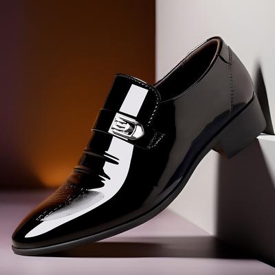 Leather Shoes Men's Large Size Business Formal Wear Breathable Men's British and Korean Version Pointy Groom Best Man Wedding Shoes