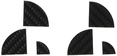 HASEPRO Magical Carbon Emblem 3 Piece Set (Black) BMW 3/5/6/7 Series/BMW X3 CEBM4