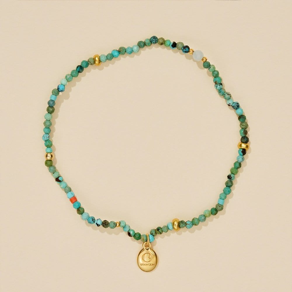 

Green Blue Candy Bead Bracelet